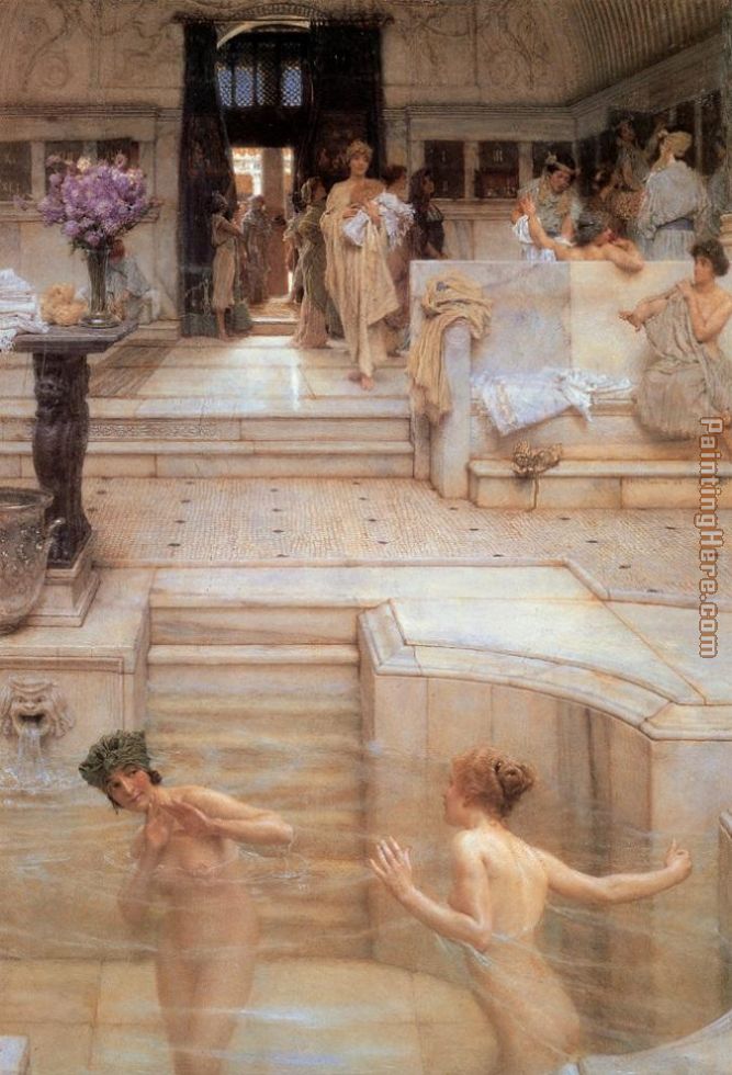A Favourite Custom painting - Sir Lawrence Alma-Tadema A Favourite Custom art painting